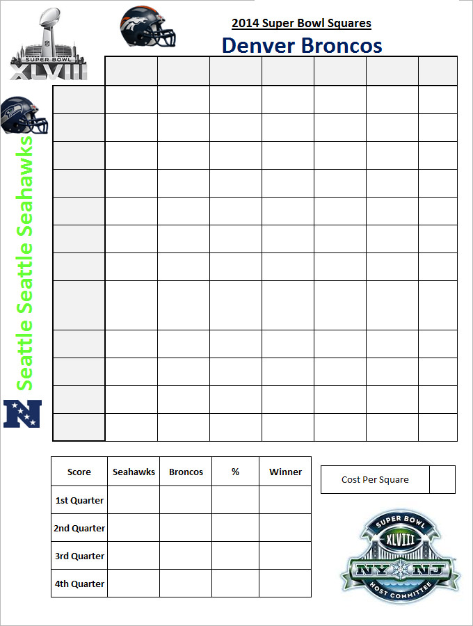 Nfl Super Bowl Squares Online