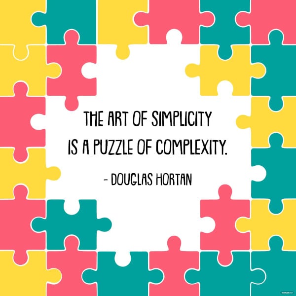 national puzzle day quote vector