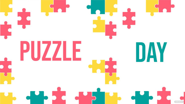 national puzzle day wallpaper background