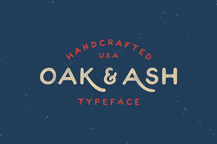 oak ash hand drawn font