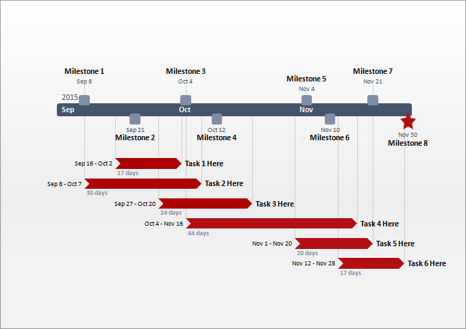 timeline template office 365