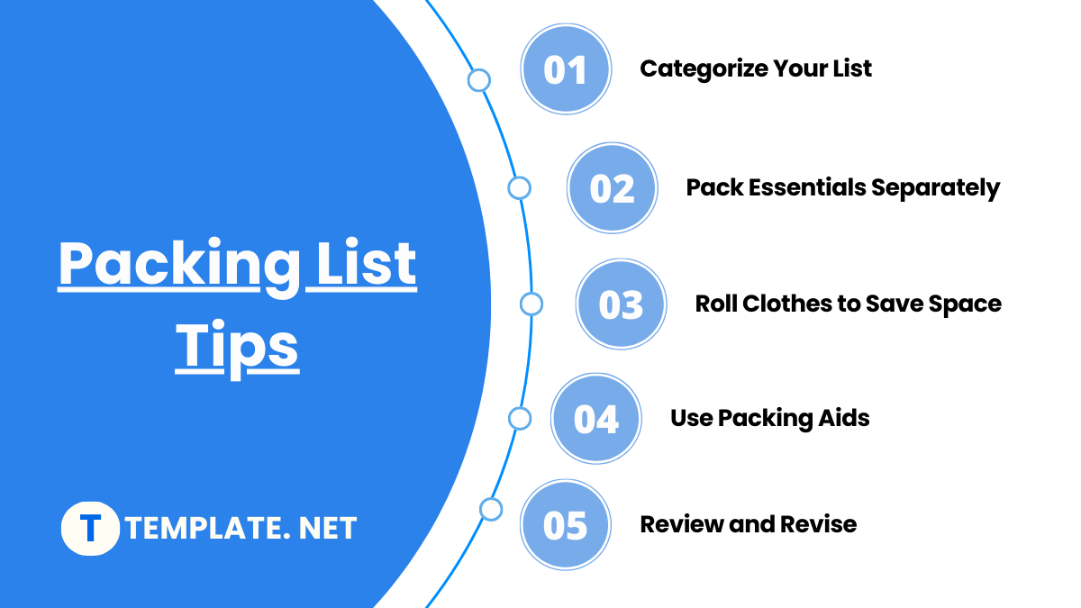 packing list tips