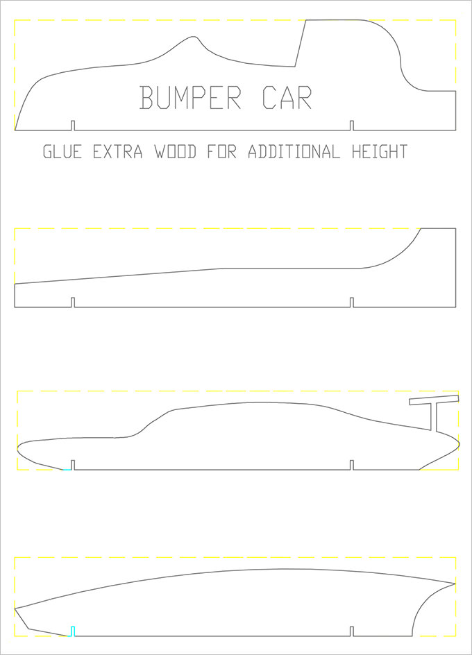 Pinewood Derby Humvee Templates