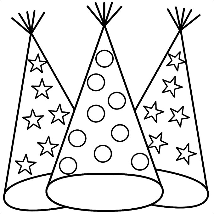 Party Hats, Party Hat Template