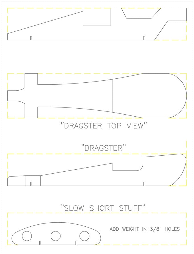printable pinewood derby templates