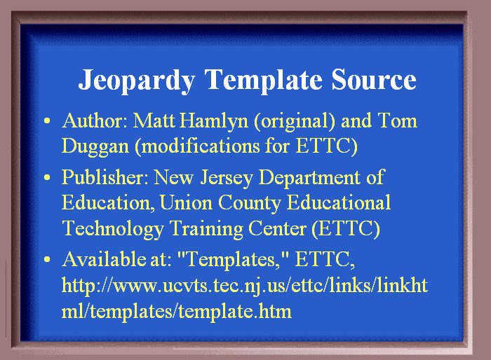Jeopardy Powerpoint Templates Powerpoint Templates Free Premium 