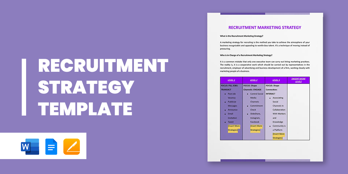 Recruitment Strategy Template 15 Free Word Pdf Documents Download 2053