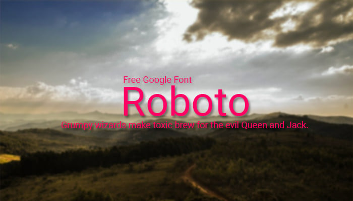 robot google font