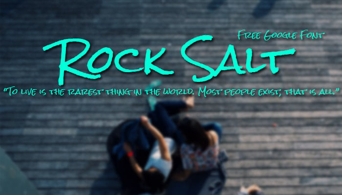 rock salt google font