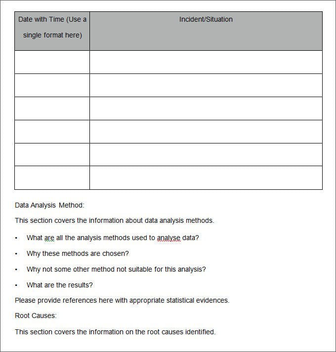 root cause analysis tools template free