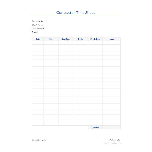 60+ Sample Timesheet Templates PDF, DOC, Excel