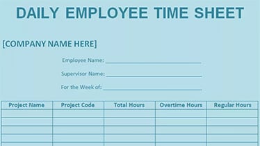 timesheet template