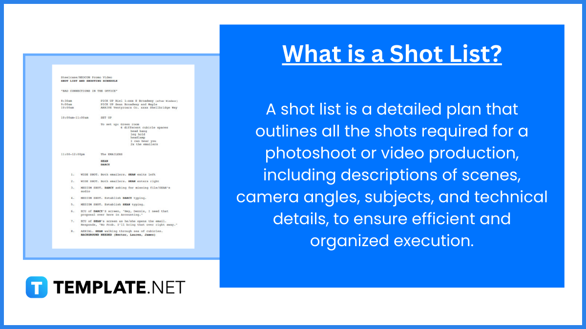 what is a shot list