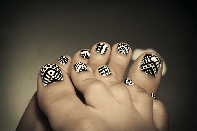 cute toe nail designs