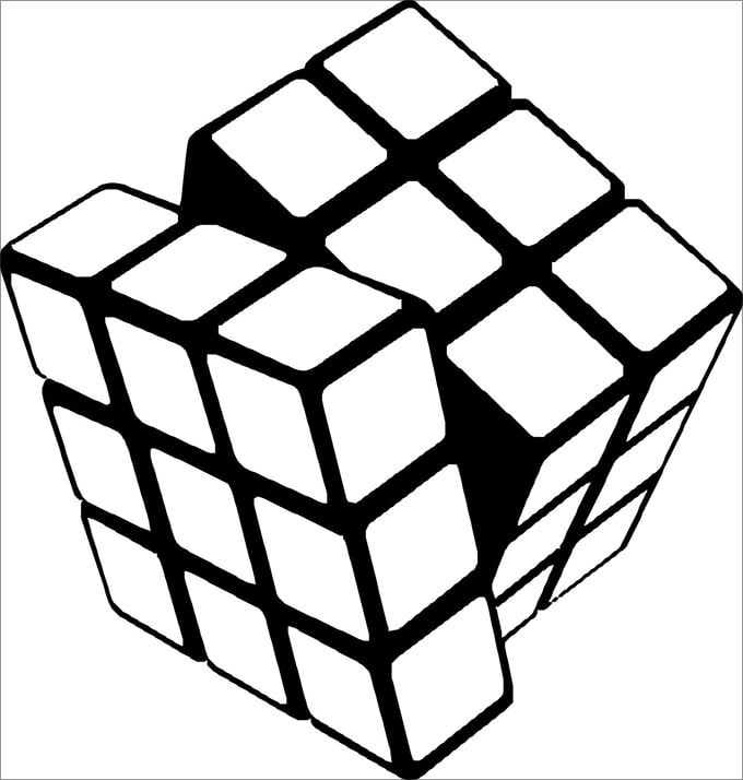 Cube Template, 3D Cube Template