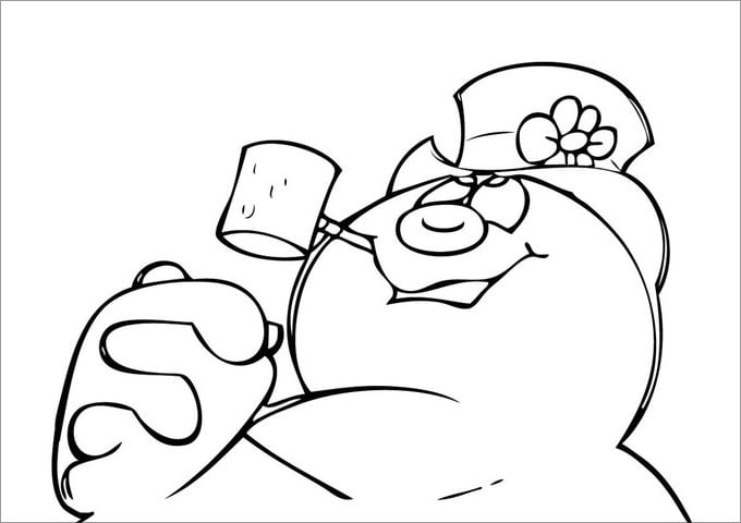 frosty the snowman coloring page new