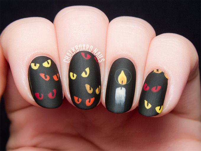 halloween nail art