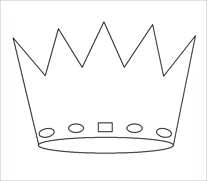Printable Simple Crown Template