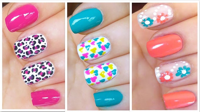 nail art designs by hand