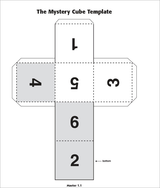 Cube Template 3D Cube Template