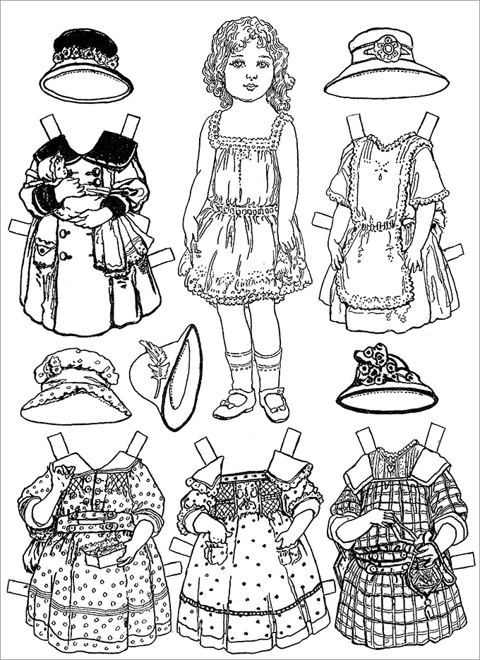 Paper Dolls Free Premium Templates