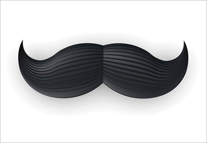 paper mustache template
