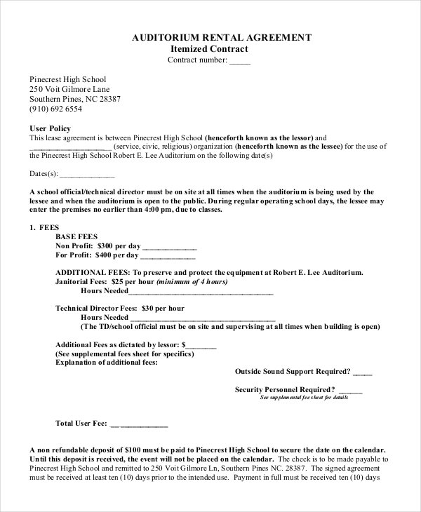 44+ Simple Rental Agreement Templates - PDF, Word