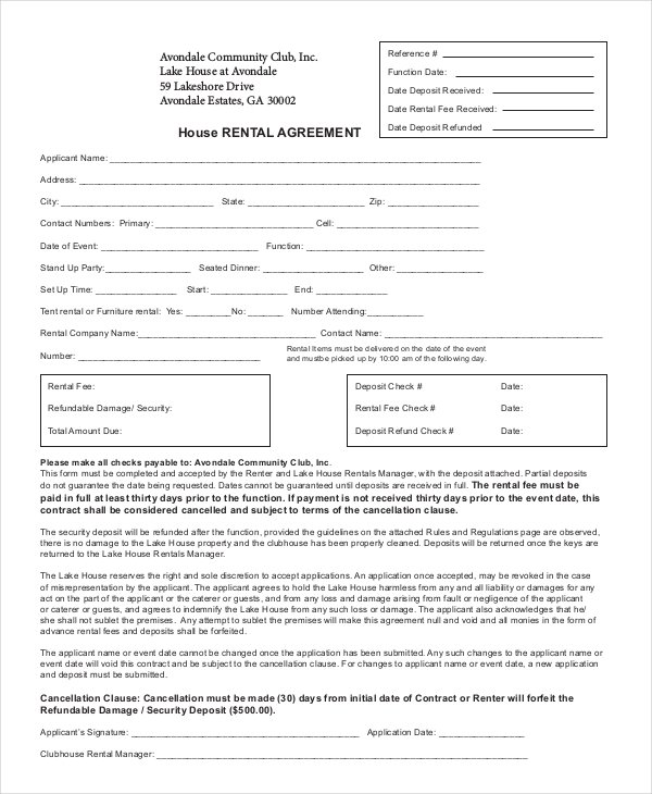 44+ Simple Rental Agreement Templates - PDF, Word