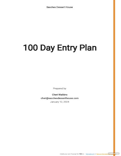 00 day entry plan template