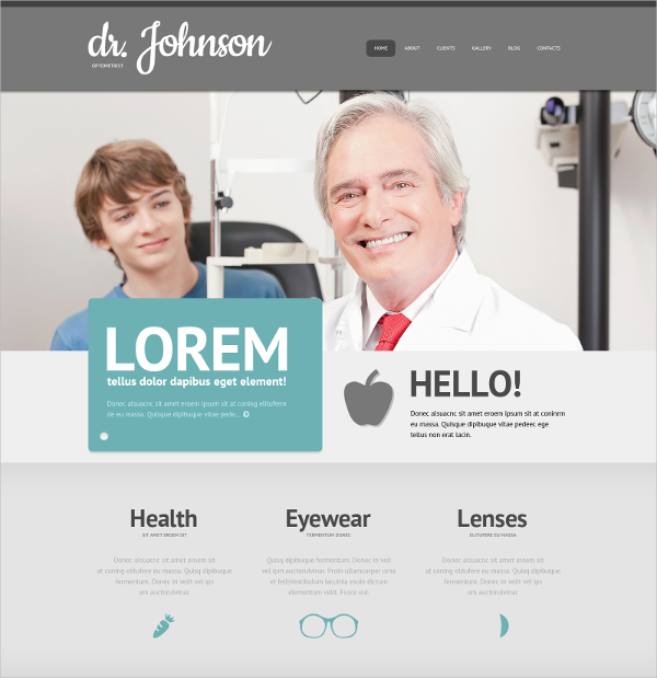 responsive optometrist%e2%80%99s wordpress theme
