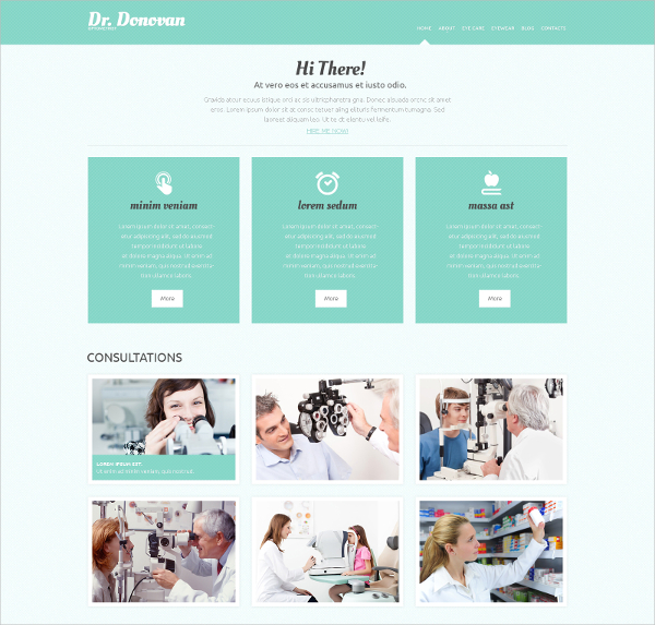 responsive optometrists form wordpress theme