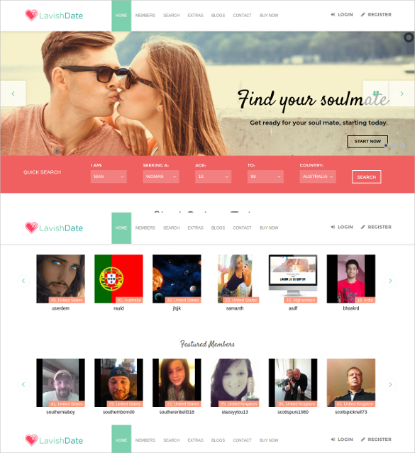 lavish dating wordpress theme