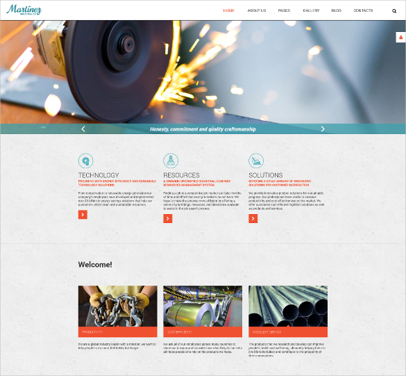 welding engineer joomla template