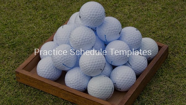 practice schedule templates