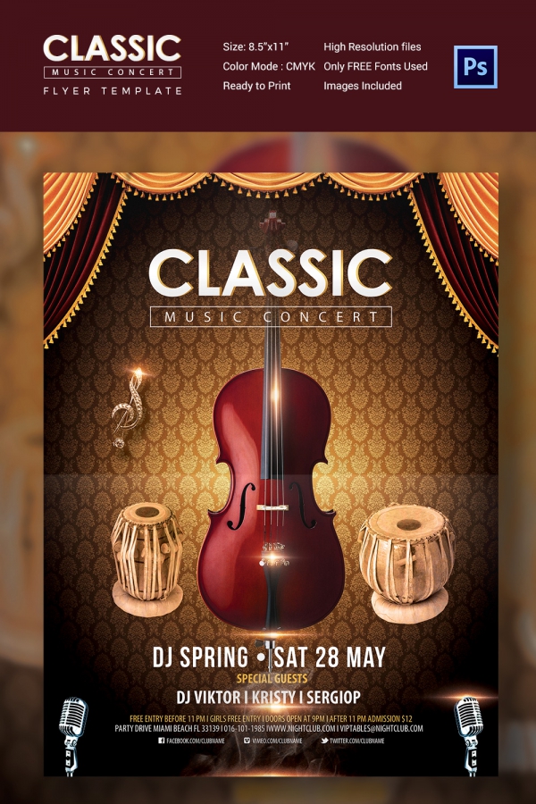 Classic Music Concert Flyer