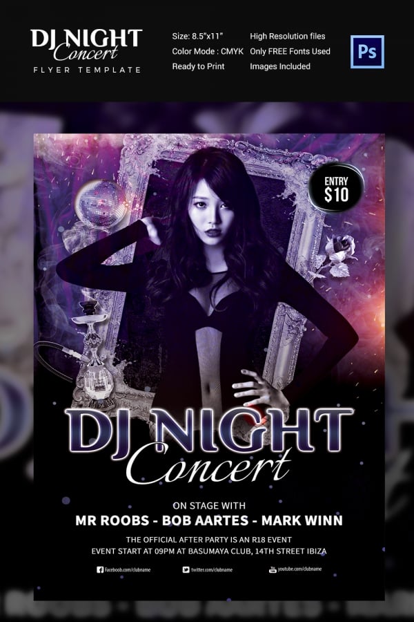 Concert Flyer Template - 48+ PSD Format Download | Free ...