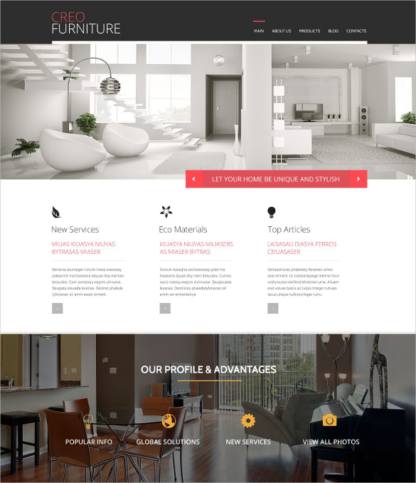 Шаблон мебельного сайта. Плагин на мебель. Furniture website Templates. Luxury Interior сайт шаблон.