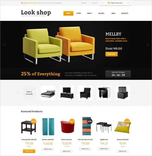 21+ Furniture WordPress Templates & Themes Free & Premium Templates