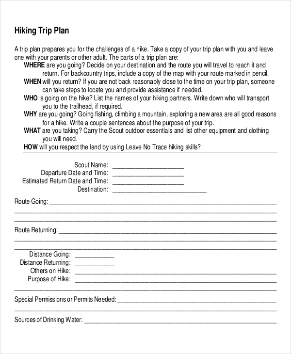 2+ Trip Planner Templates Free Word, PDF Documents Download