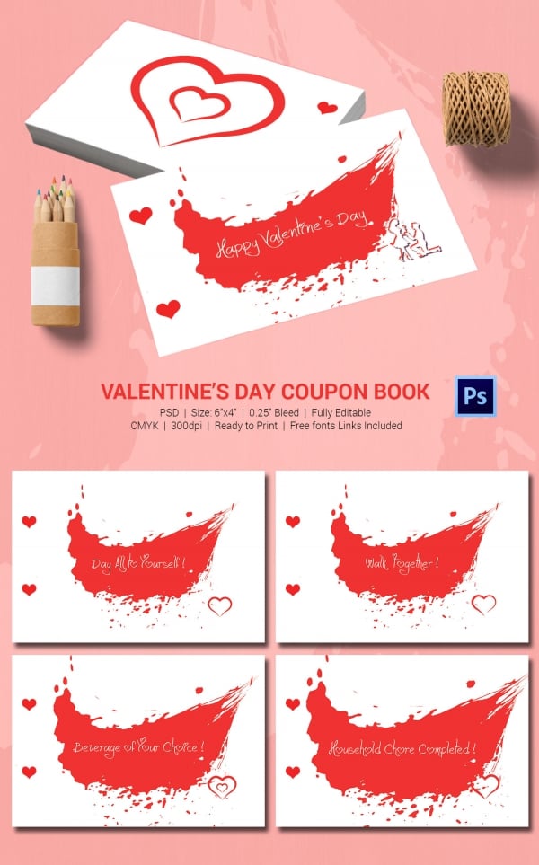 valentines day coupon book