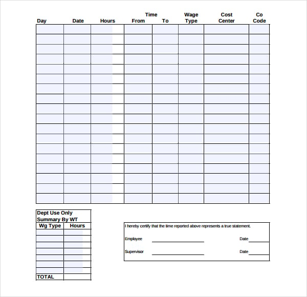 overtime sheet template download in pdf format