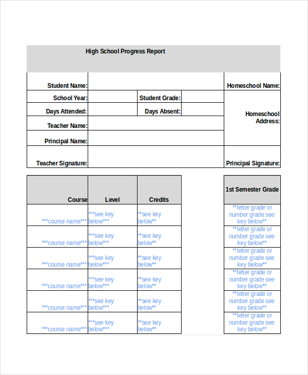 34+ Report Card Templates Word, Docs, PDF, Pages