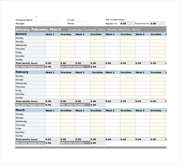 overtime sheet template download in excel format