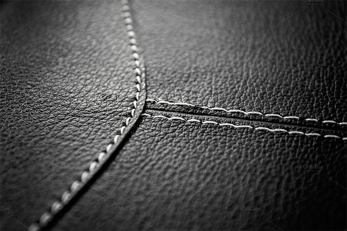 stitched leather