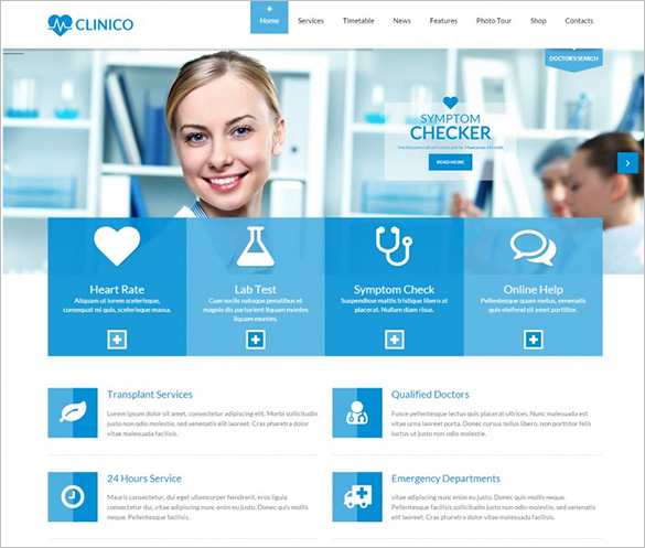 clinico premium medical and health wordpress theme