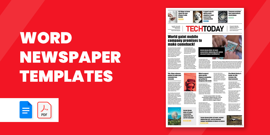 20+ Word Newspaper Templates Free Download