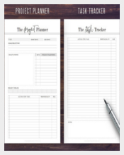 Project Task Tracker Planner Template