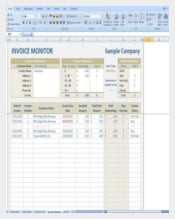 Invoice Monitor Tracker Template Download