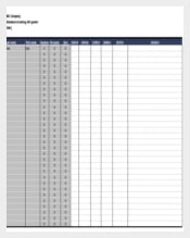 Employee Absenteeism Tracking Excel Format Template