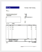 Purchase Order Tracking Excel Format Template Download